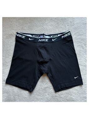 BRAND NEW Authentic NIKE Dri-FIT Stretch COTTON Black BOXER BRIEF Size M | 32-34